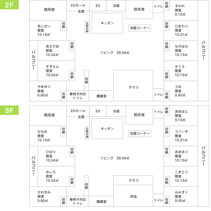 グループホーム 松ヶ枝　見取り図