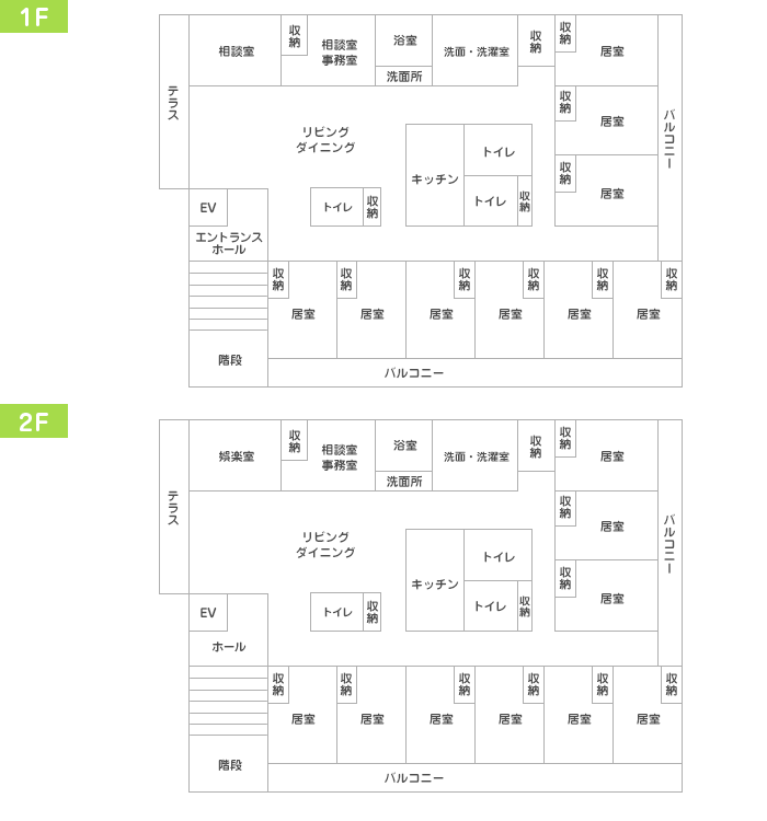 グループホームみなみ杉田　見取り図