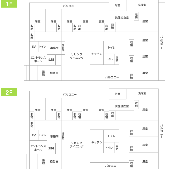 グループホーム みなみ栄　見取り図